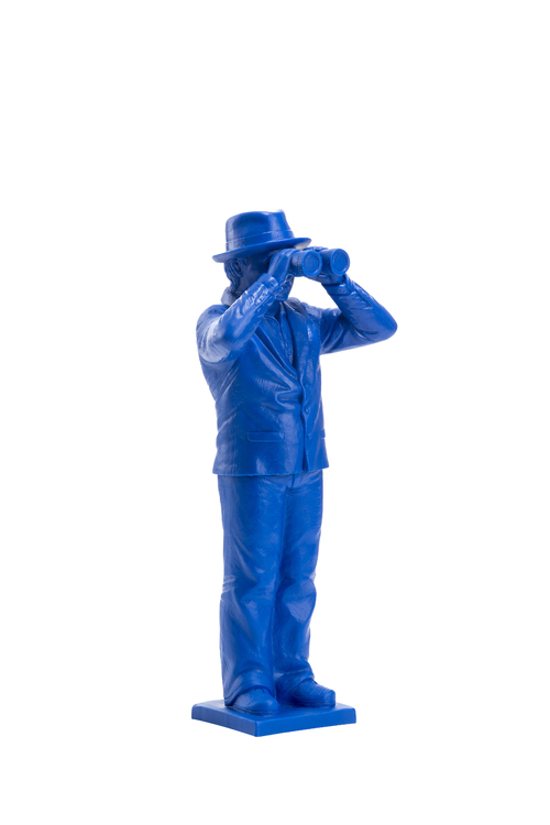 Weltanschauungsmodell IV (Anmerkung zu Beuys) (blau