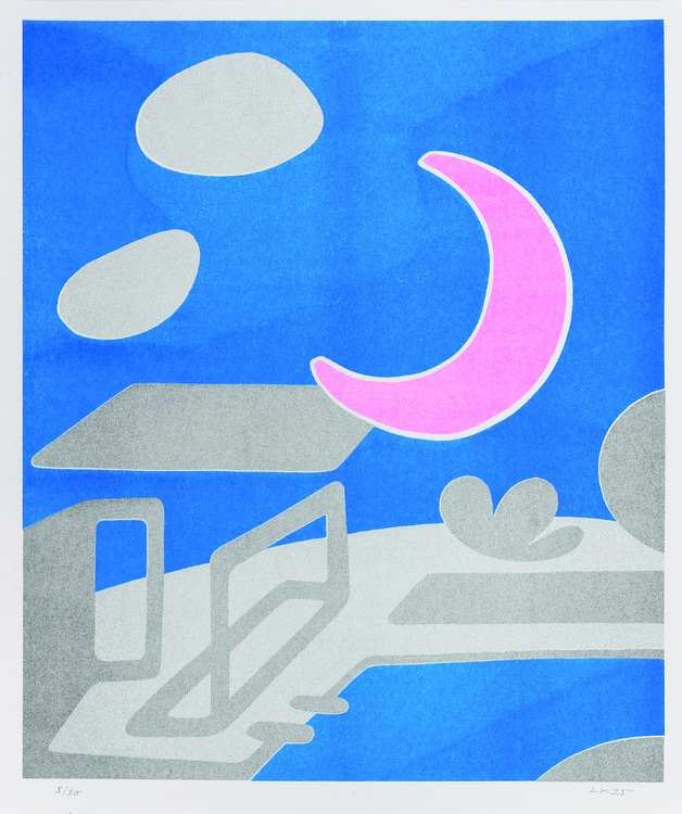 Mond über Mineralbad Berg