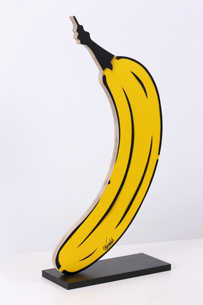 Thomas Baumgärtel<br />Holzbanane (Standskulptur)